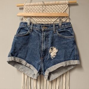 JOHN GALT Button Fly Cutoff Shorts Distressed